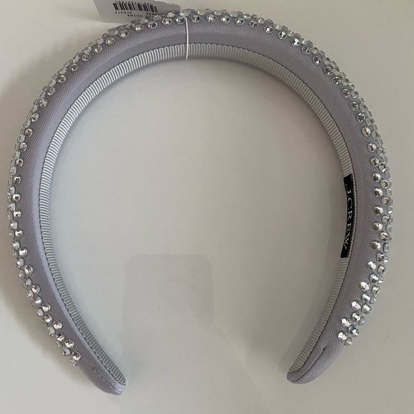 J. Crew rhinestone studded headband, gray - Picture 2 of 4